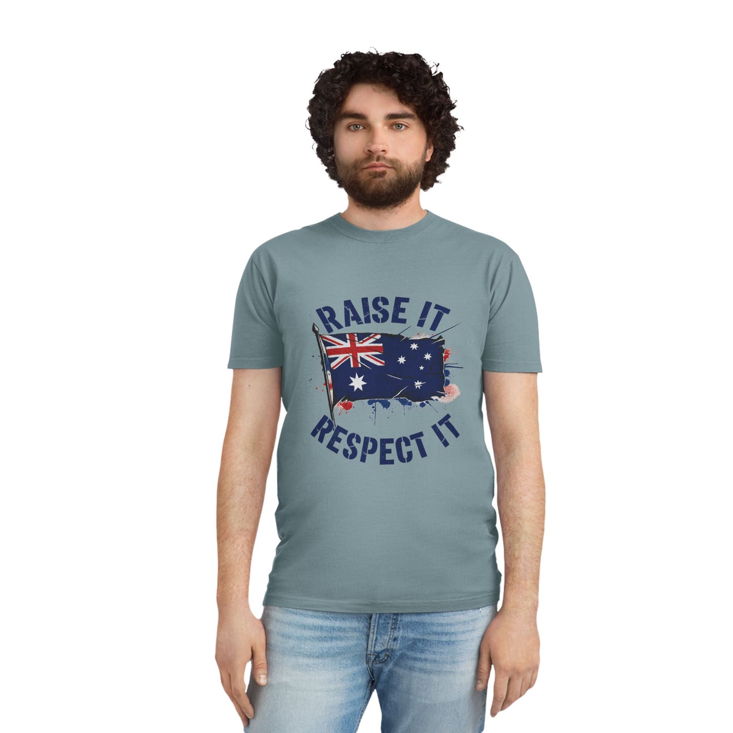 Raise It Respect It Australian Pride Unisex Faded T-Shirt