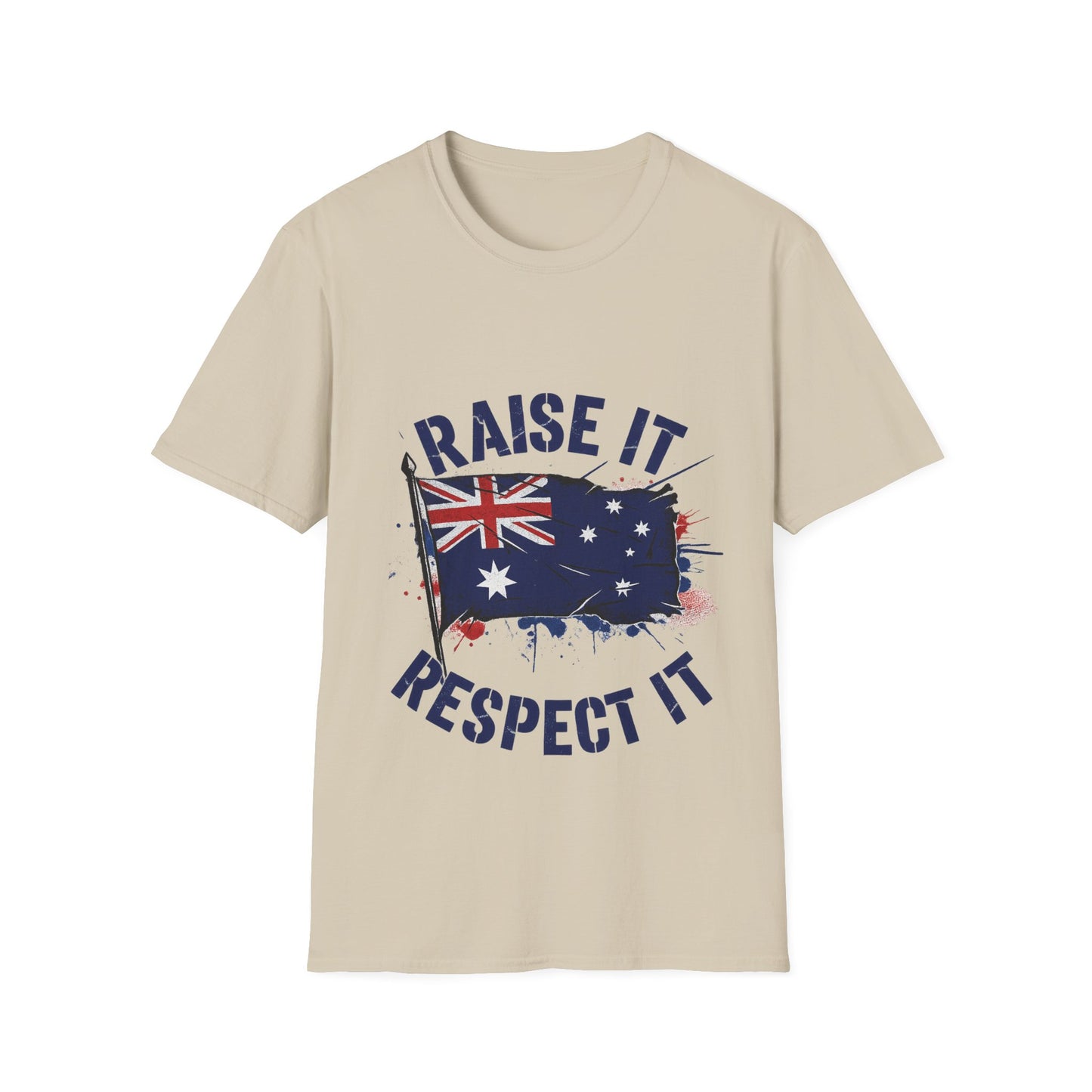 Raise It Respect It Australia Flag Unisex T-Shirt Tee