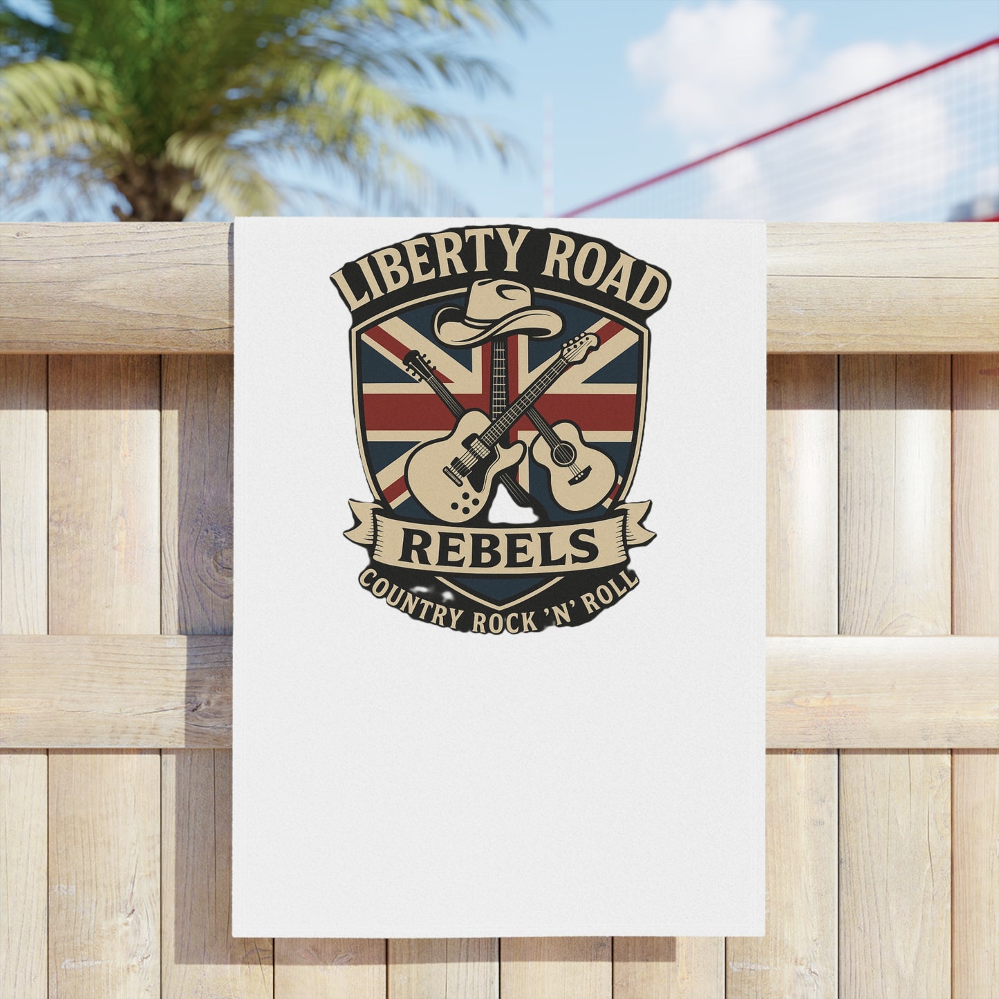 Liberty Road Rebels Britannia Rock 'n' Roll Beach Towels