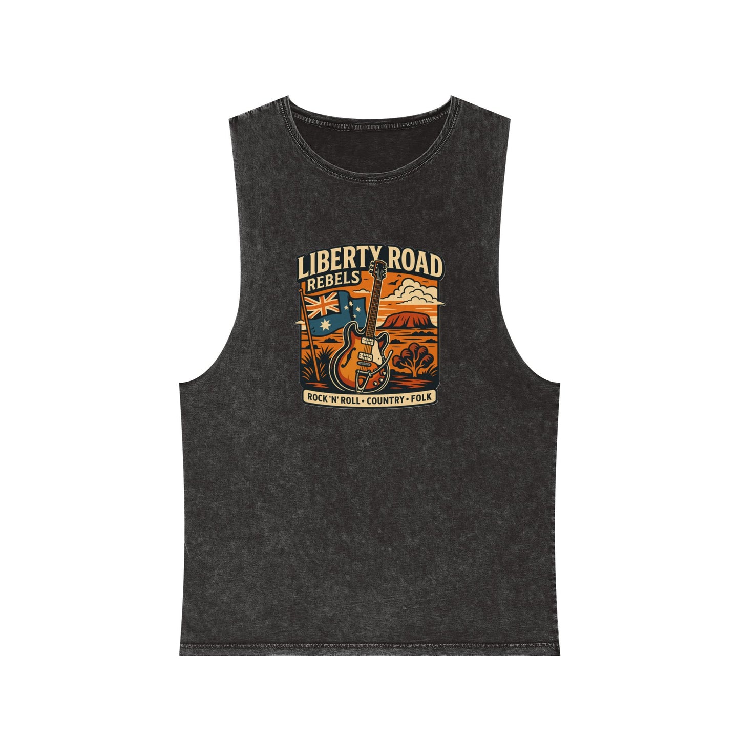 Liberty Road Rebels Australiana Vintage-Style Unisex Tank Top Singlet