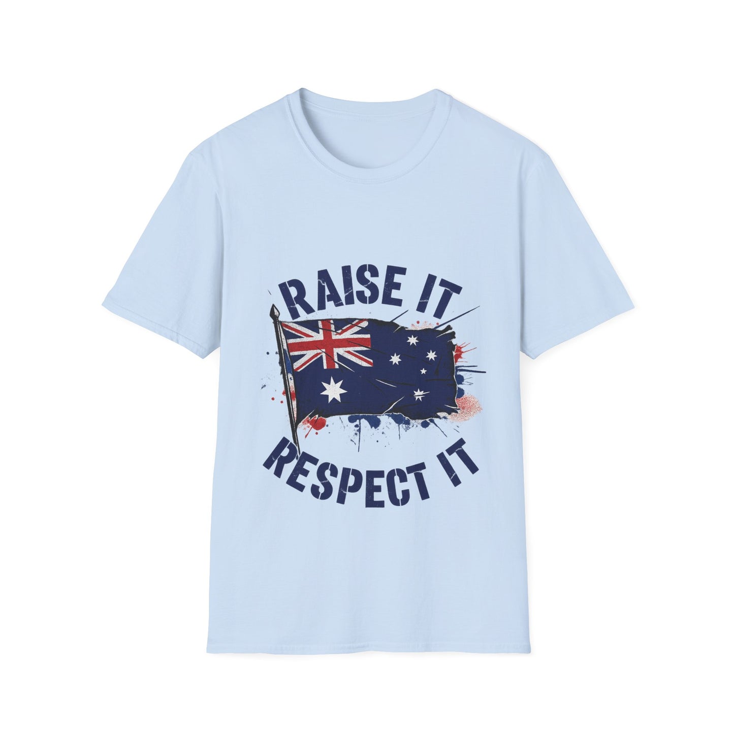 Raise It Respect It Australia Flag Unisex T-Shirt Tee