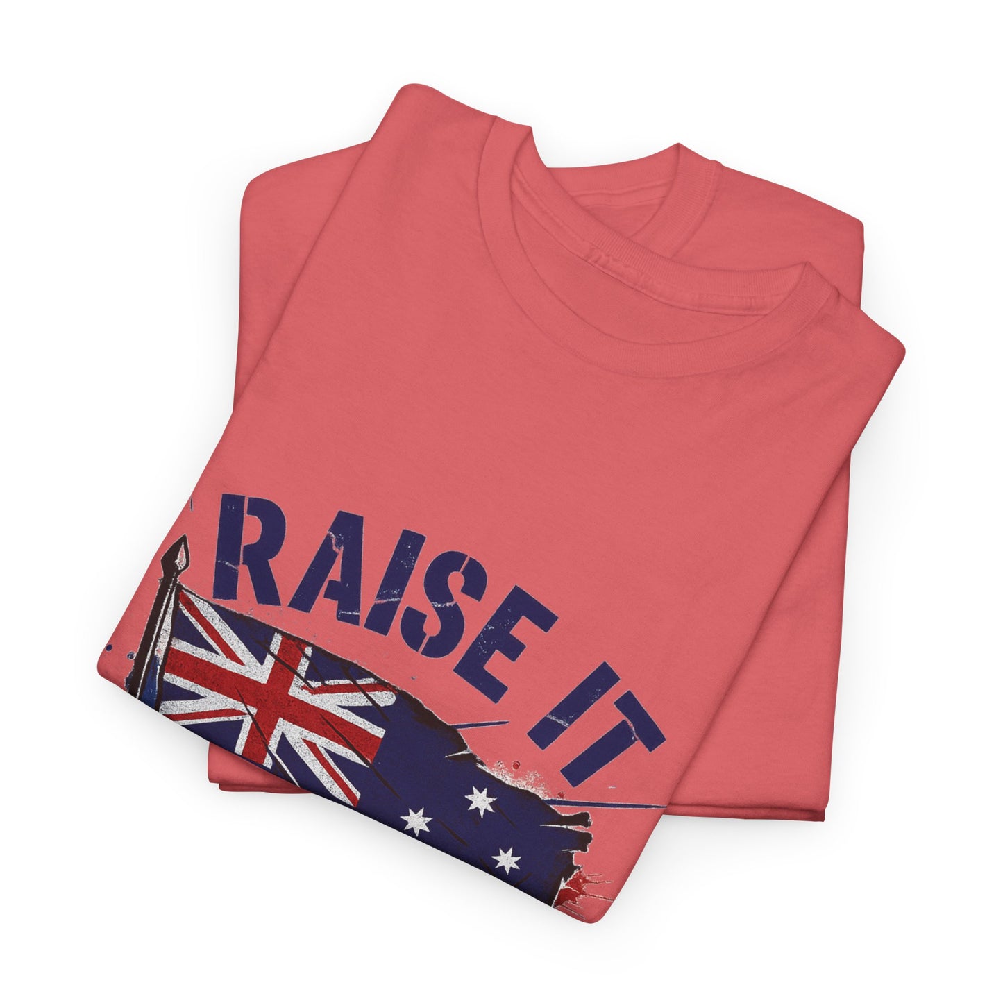 Raise It Respect It Australia Flag Unisex Graphic Tee Cotton T-Shirt