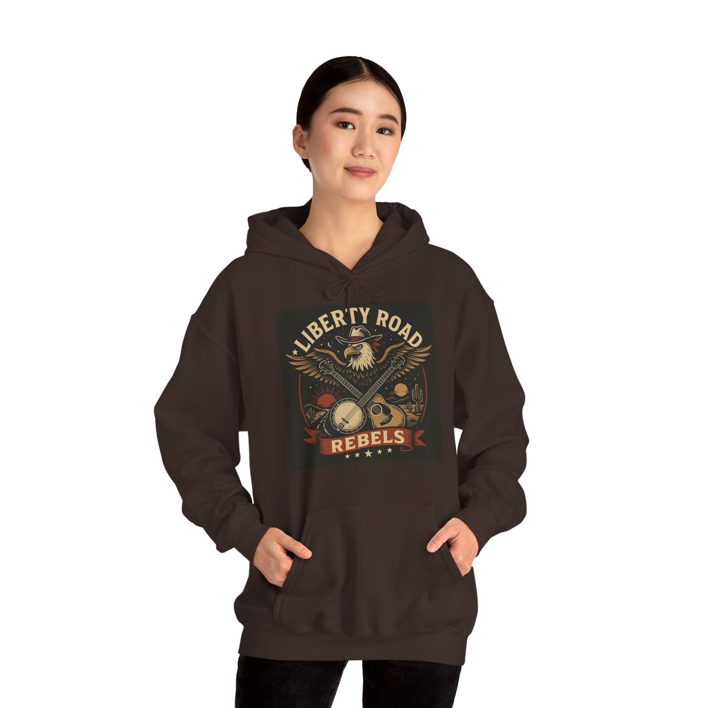 Liberty Road Rebels Vintage Americana Style Sweatshirt Unisex Hoodie