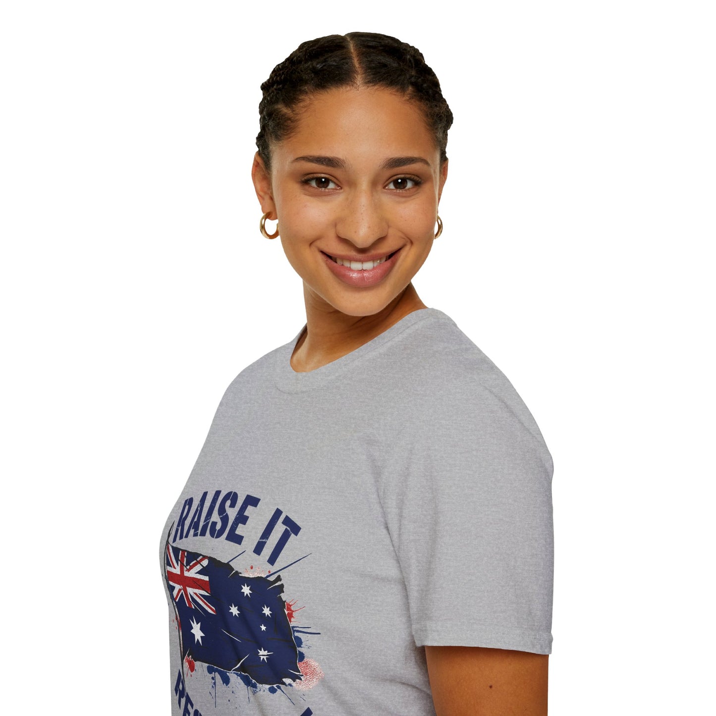 Raise It Respect It Australia Flag Unisex T-Shirt Tee
