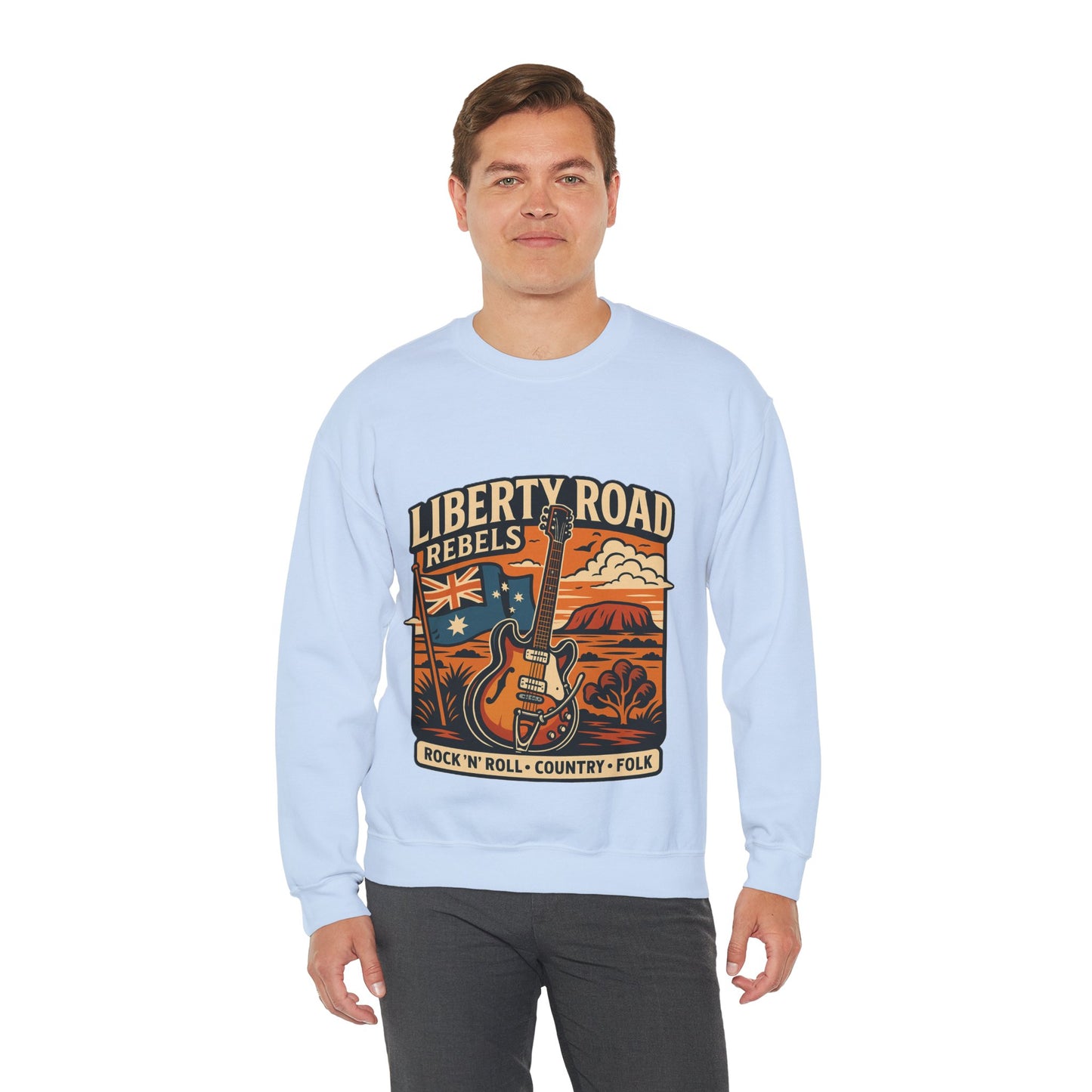 Liberty Road Rebels Australiana Cozy Crewneck Sweatshirt