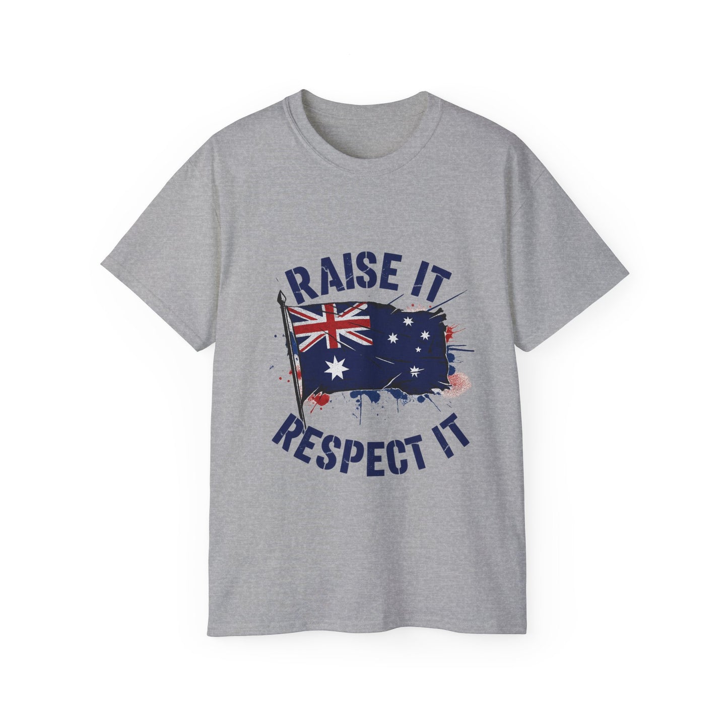 Raise It Respect It Australia Flag Tribute Unisex Tee T-Shirt