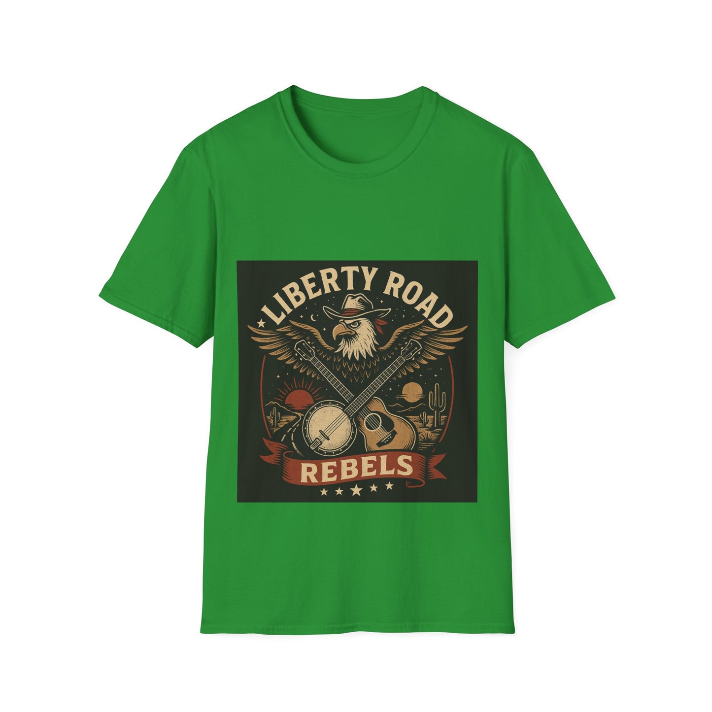 Liberty Road Rebels Vintage Americana Style T-Shirt