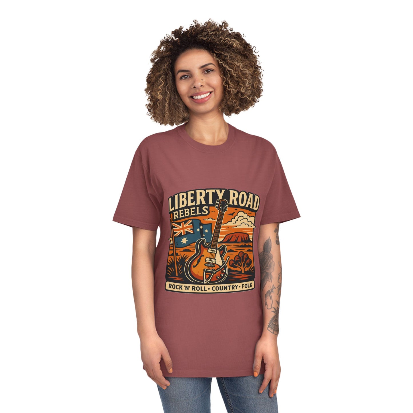 Liberty Road Rebels Australiana Unisex Tee T-Shirt