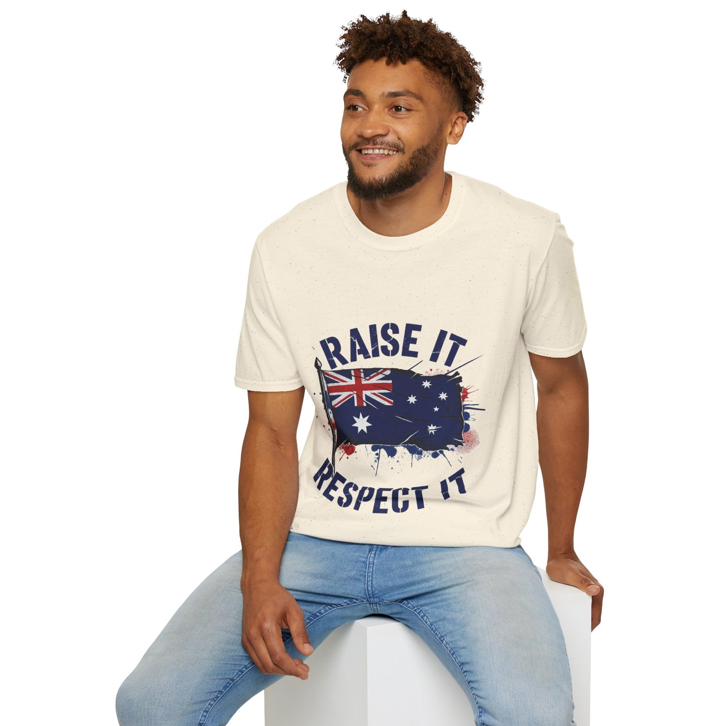 Raise It Respect It Australia Flag Unisex T-Shirt Tee