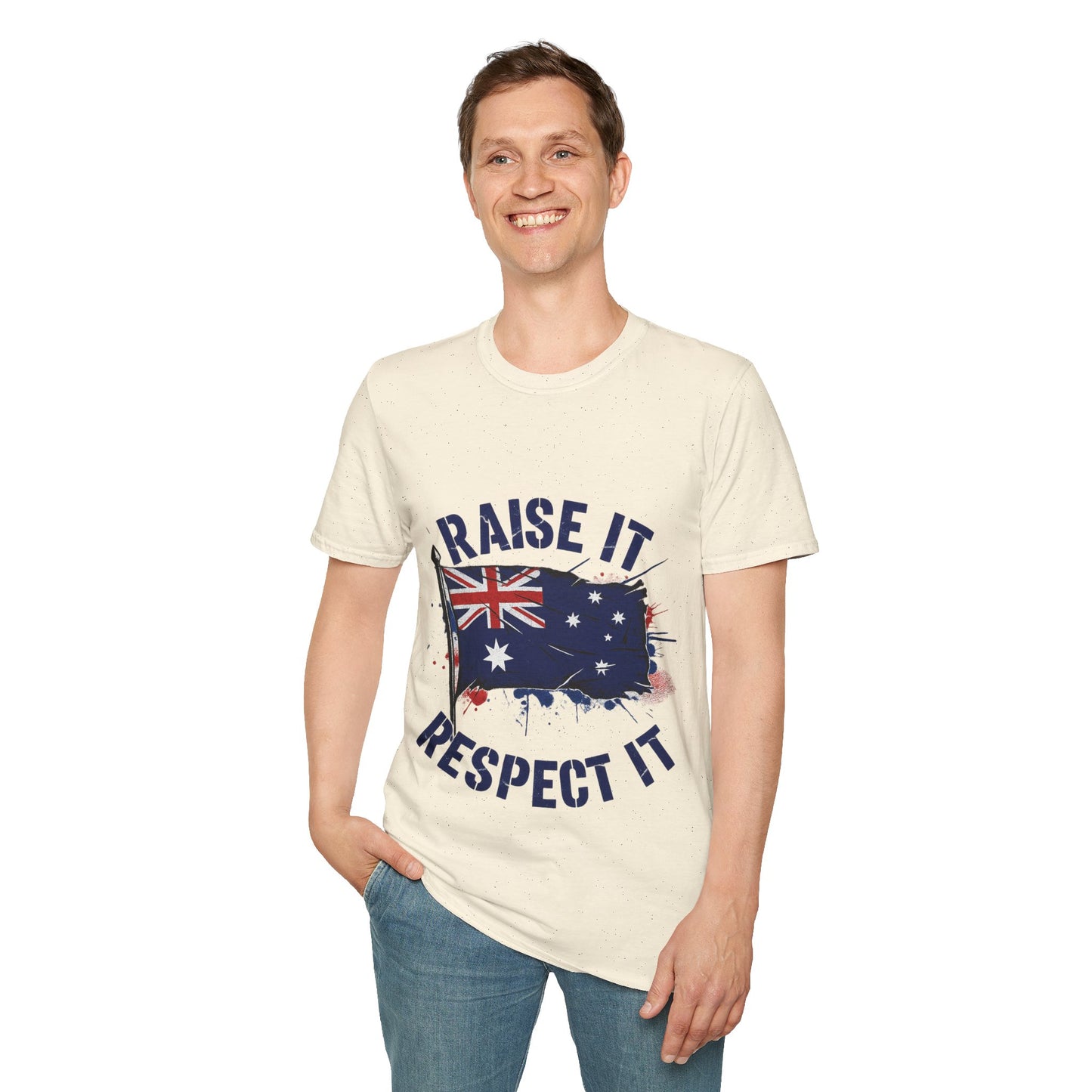 Raise It Respect It Australia Flag Unisex T-Shirt Tee