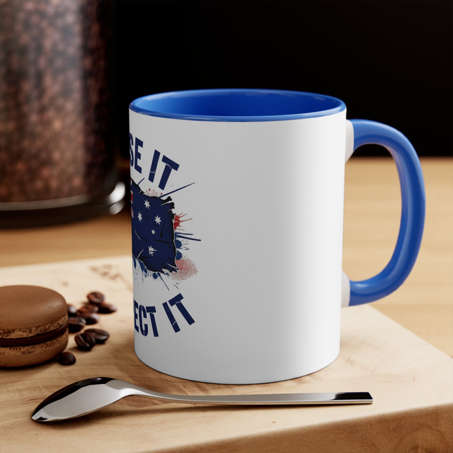 Raise It Respect It Australian Flag Colorful Accent Coffee Mug
