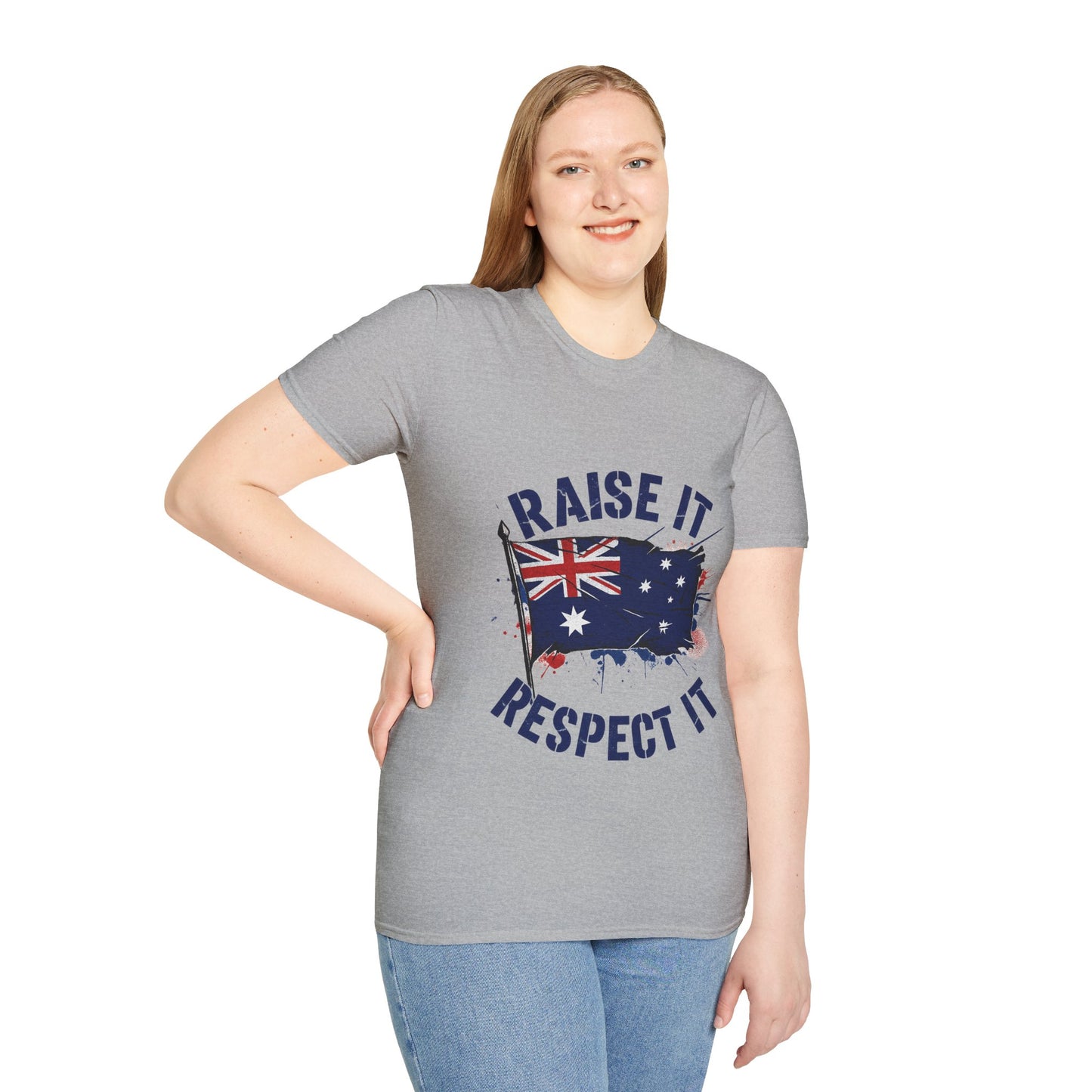 Raise It Respect It Australia Flag Unisex T-Shirt Tee