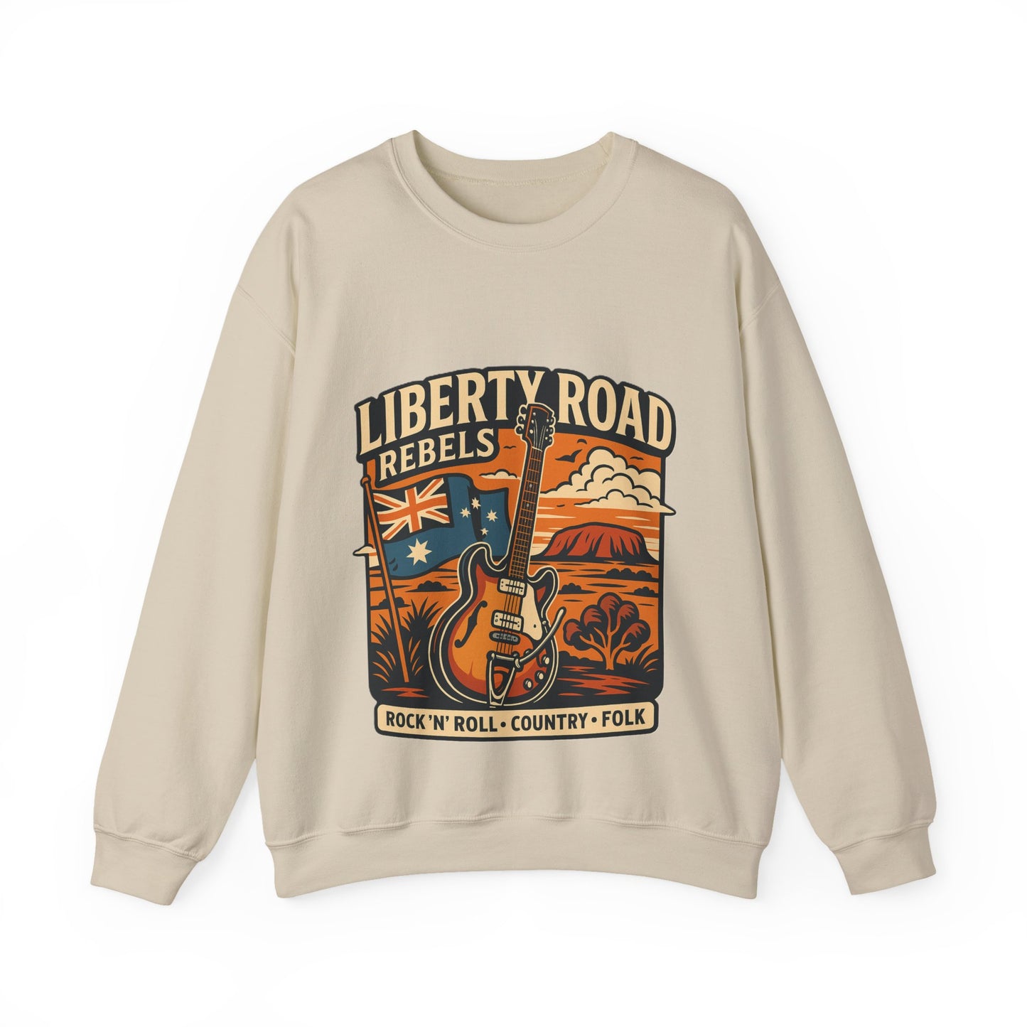 Liberty Road Rebels Australiana Cozy Crewneck Sweatshirt