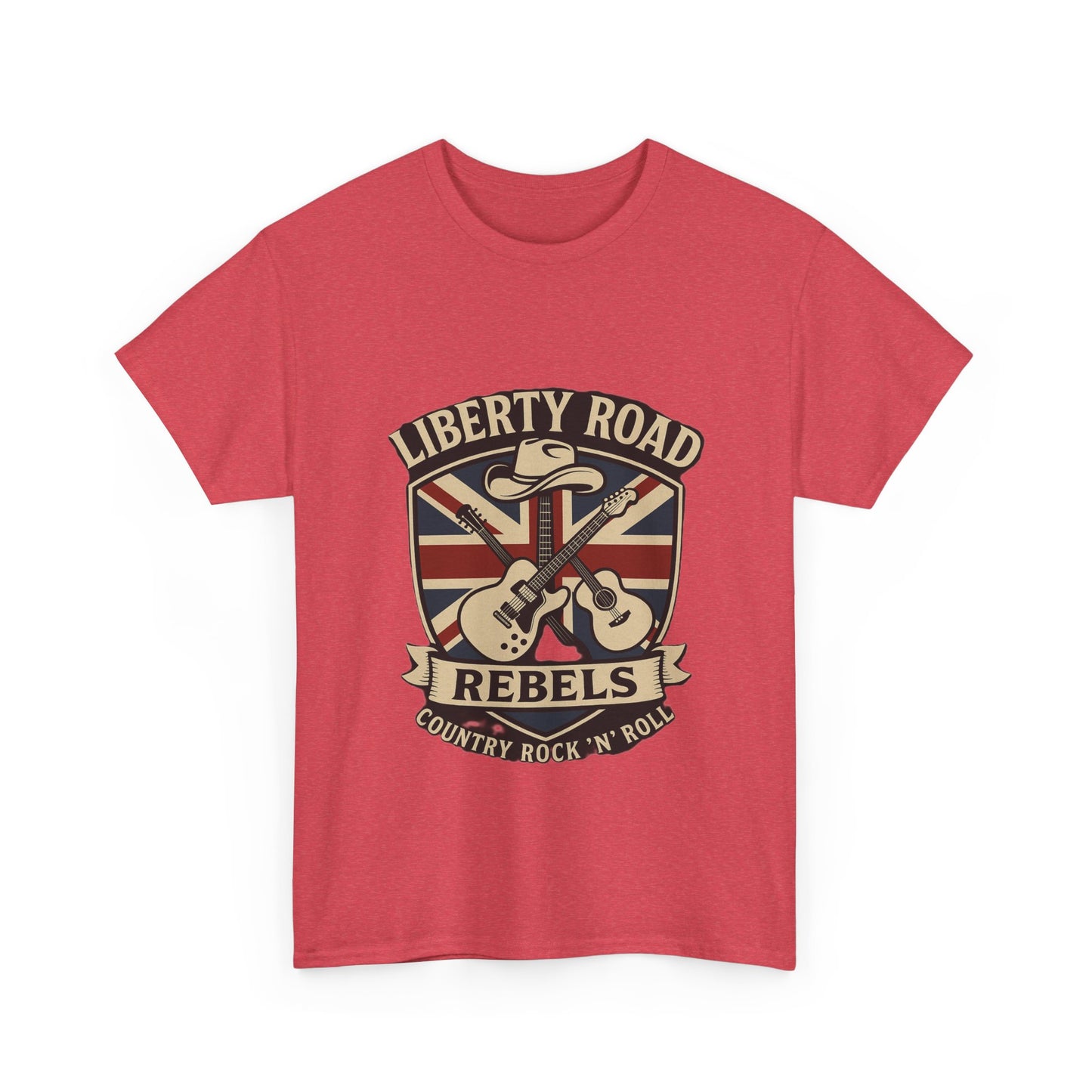 Liberty Road Rebels Britannia Rock 'n' Roll Rebels Tee Unisex Heavy Cotton T-Shirt