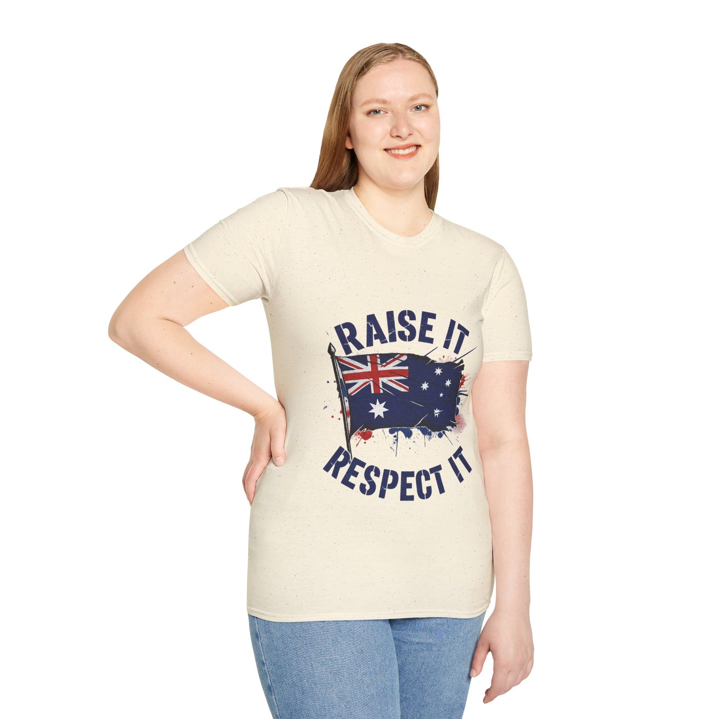 Raise It Respect It Australia Flag Unisex T-Shirt Tee