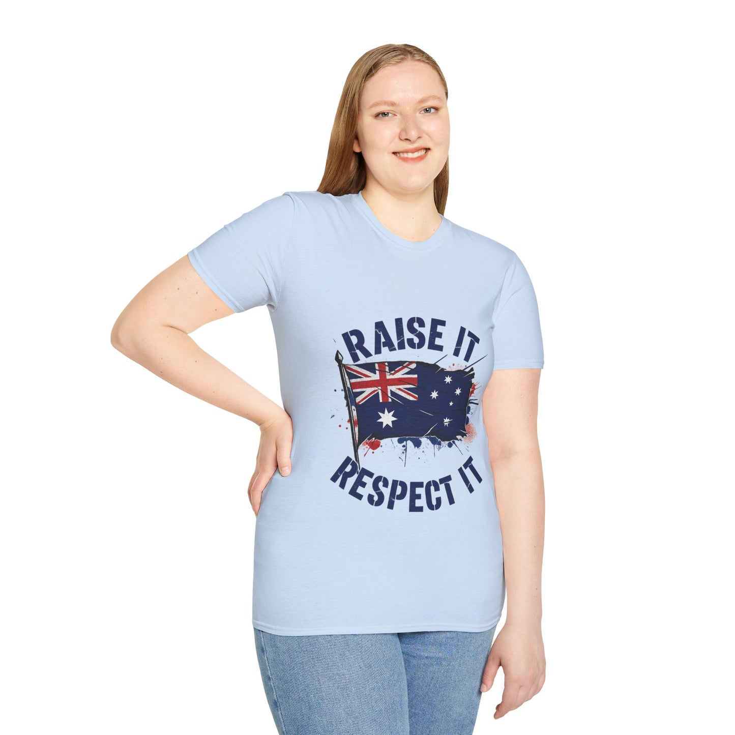 Raise It Respect It Australia Flag Unisex T-Shirt Tee