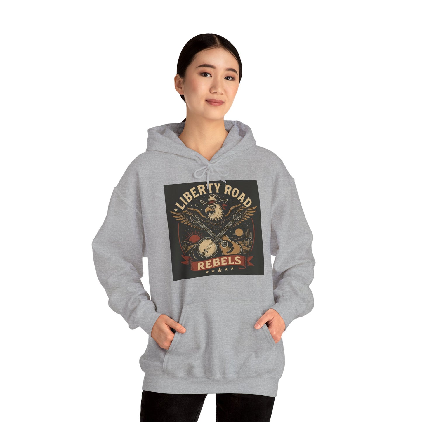 Liberty Road Rebels Vintage Americana Style Sweatshirt Unisex Hoodie