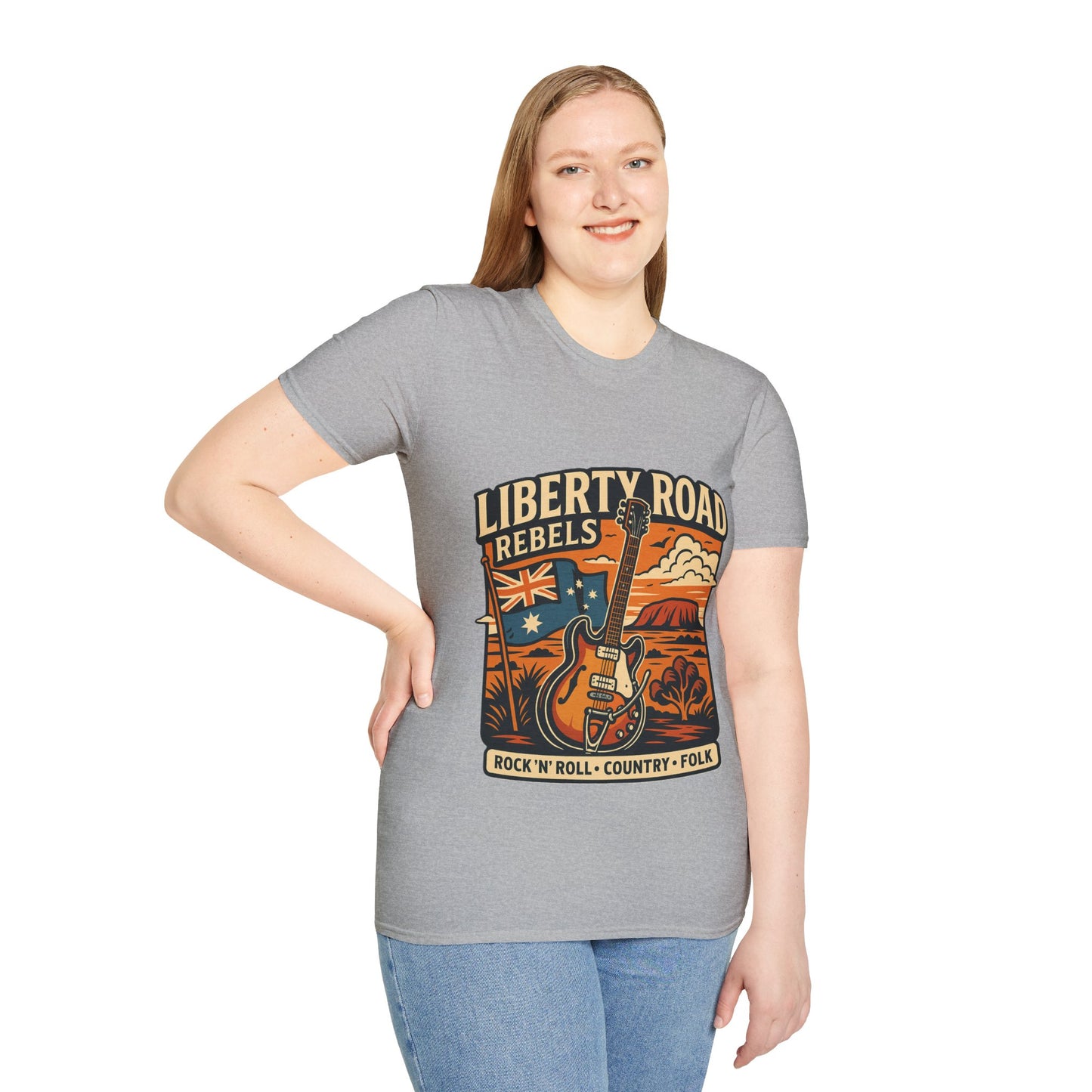 Liberty Road Rebels Australiana T-Shirt Unisex Graphic Tee