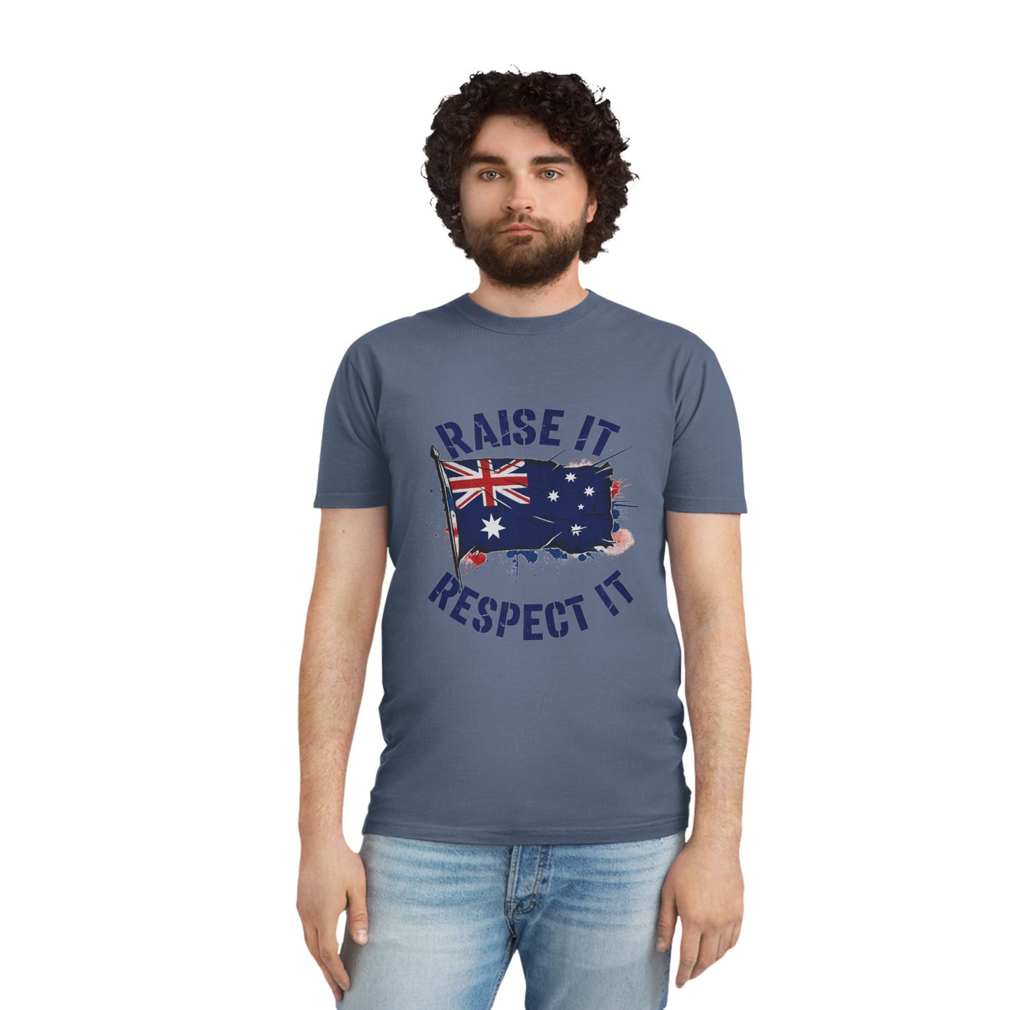 Raise It Respect It Australian Pride Unisex Faded T-Shirt
