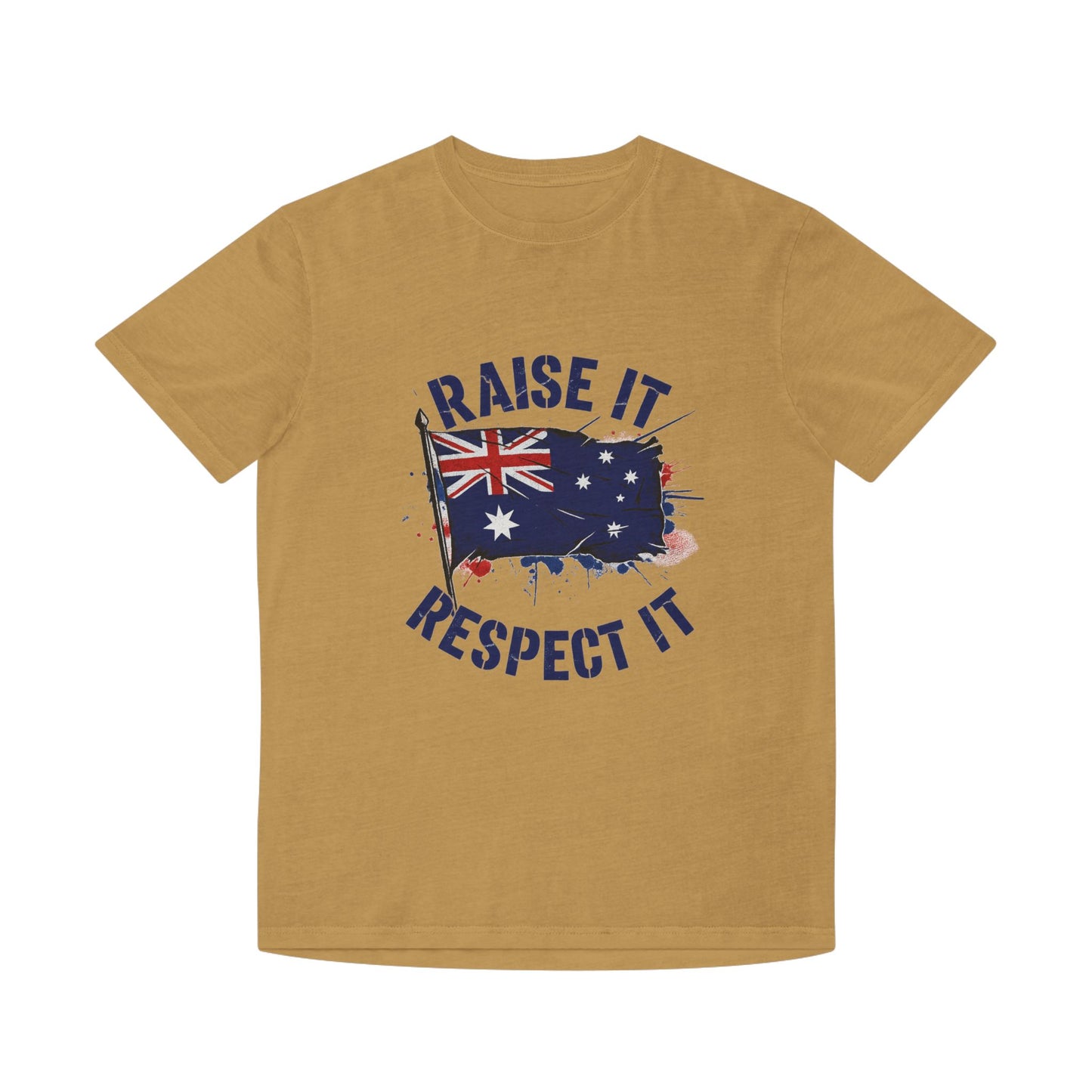 Raise It Respect It Australian Pride Unisex Faded T-Shirt