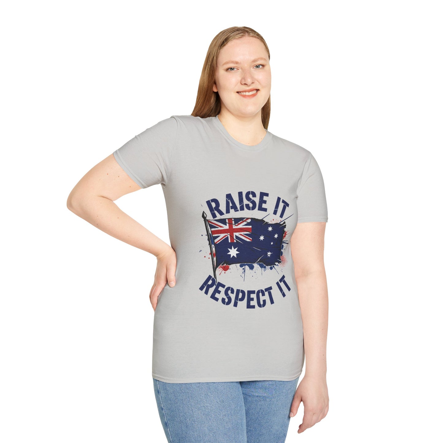 Raise It Respect It Australia Flag Unisex T-Shirt Tee