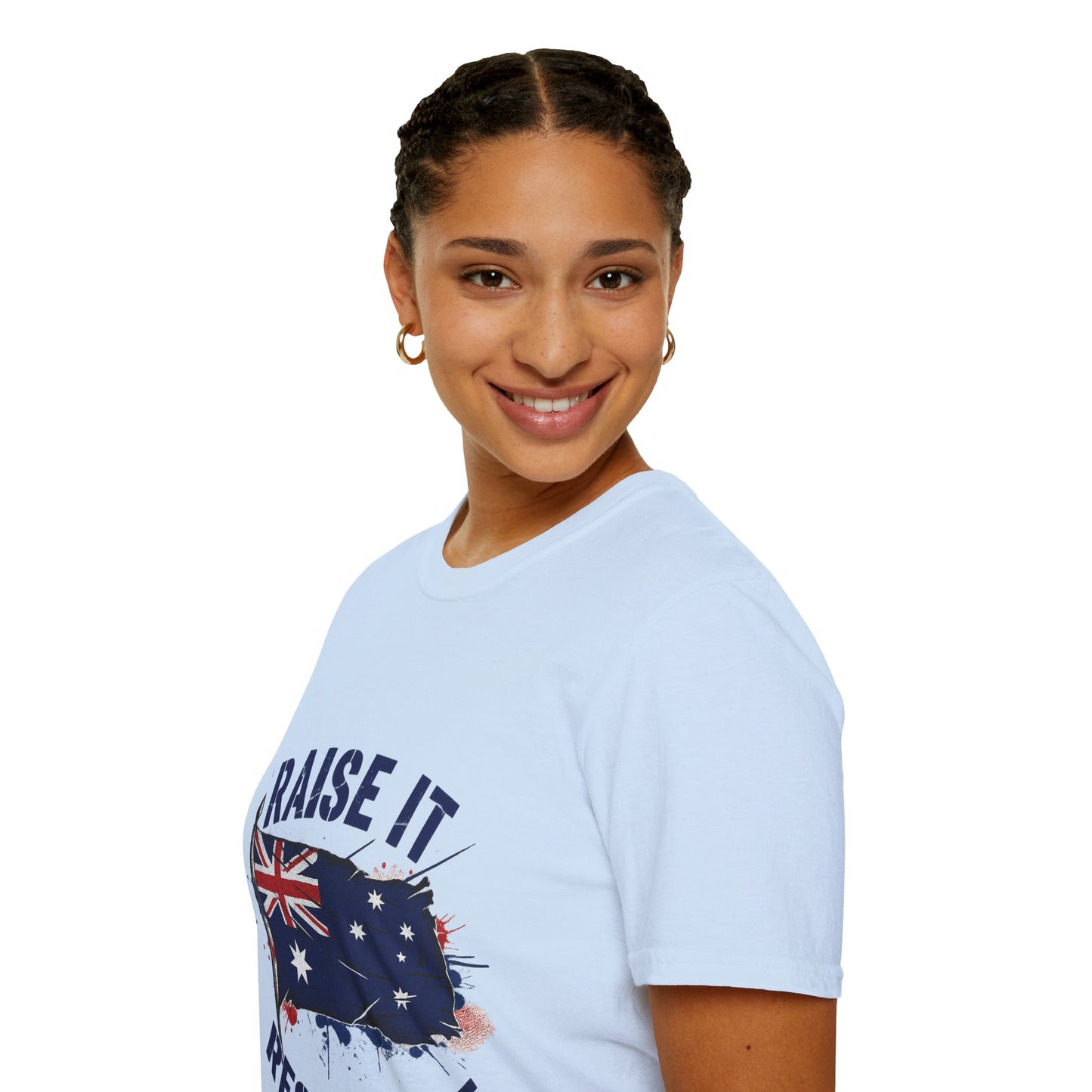 Raise It Respect It Australia Flag Unisex T-Shirt Tee