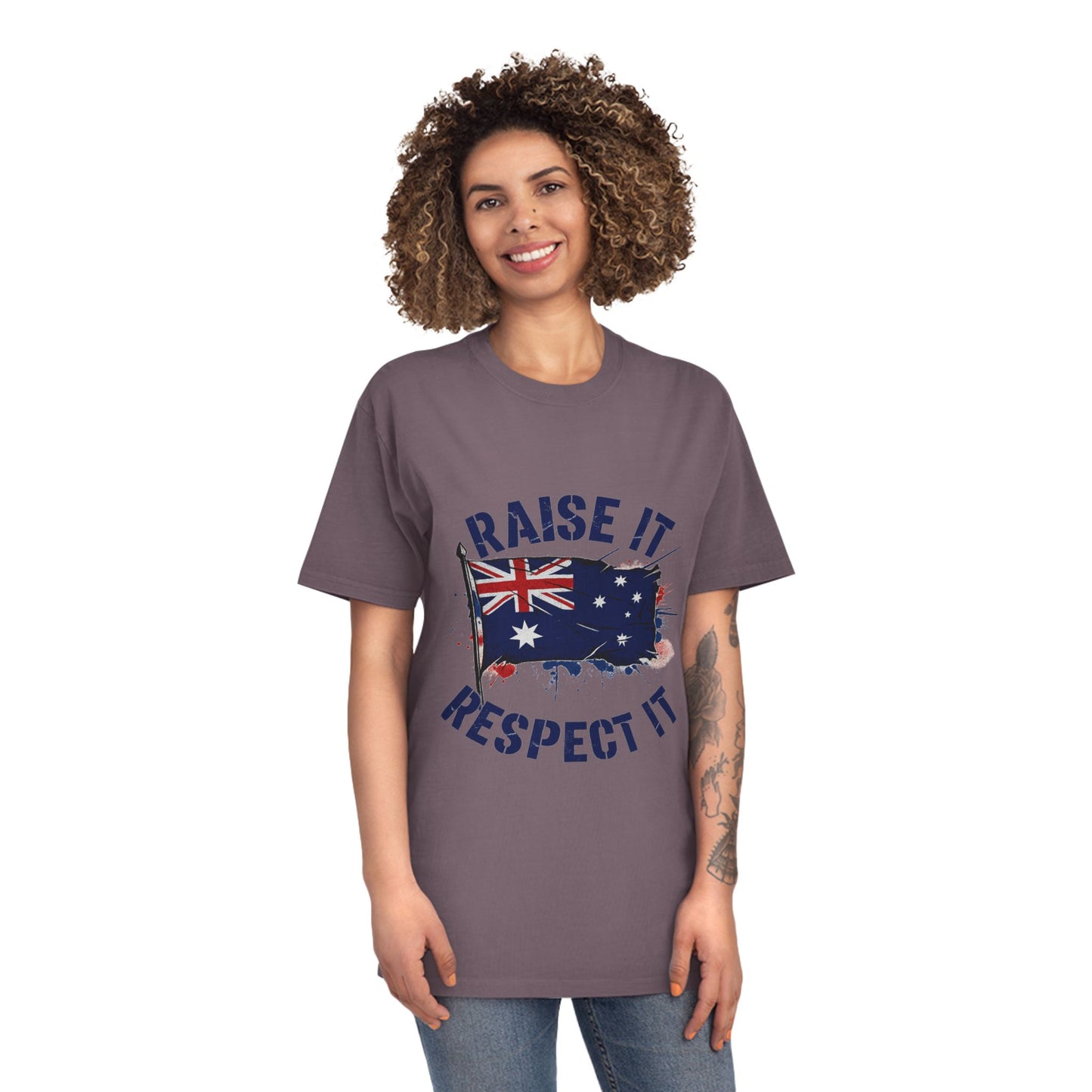 Raise It Respect It Australian Pride Unisex Faded T-Shirt