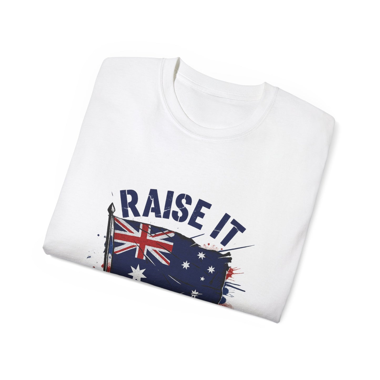 Raise It Respect It Australia Flag Tribute Unisex Tee T-Shirt