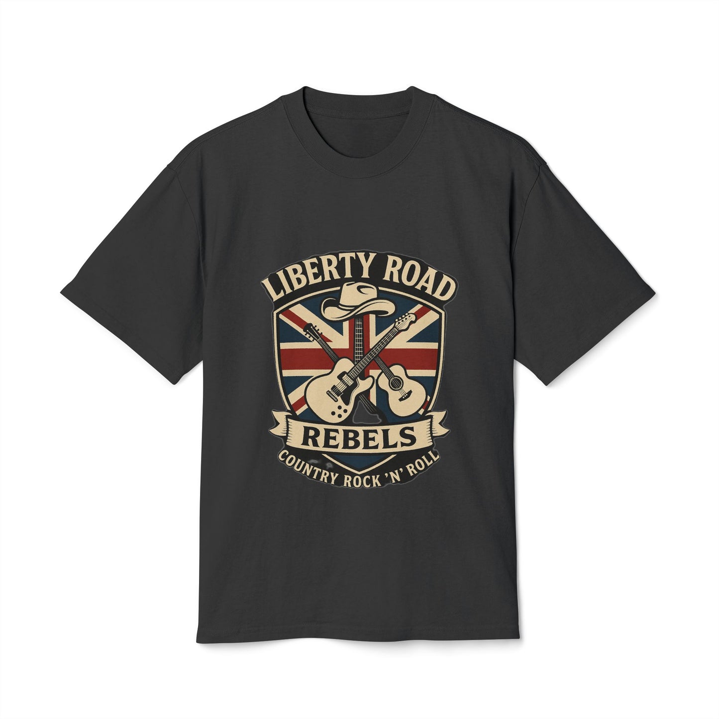 Liberty Road Rebels Britannia Tee Vintage Rock-Inspired Unisex Heavy T-Shirt