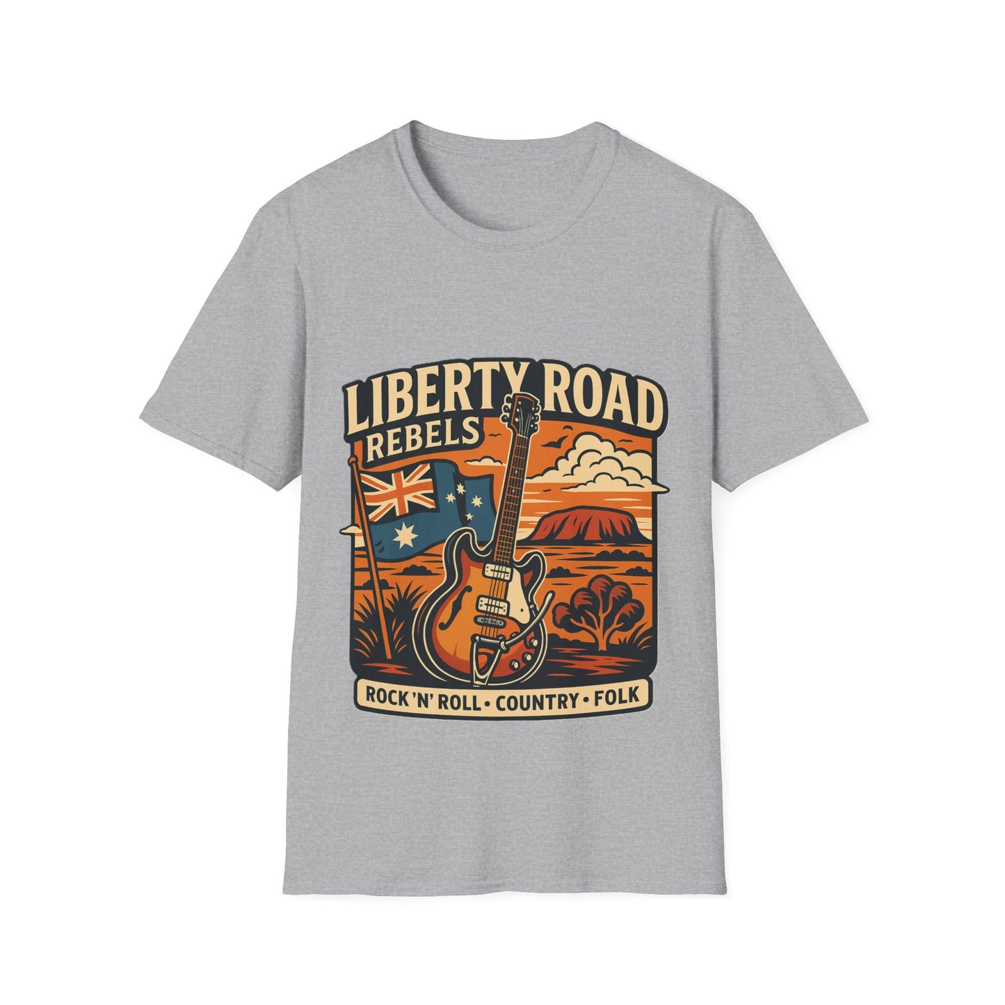 Liberty Road Rebels Australiana T-Shirt Unisex Graphic Tee