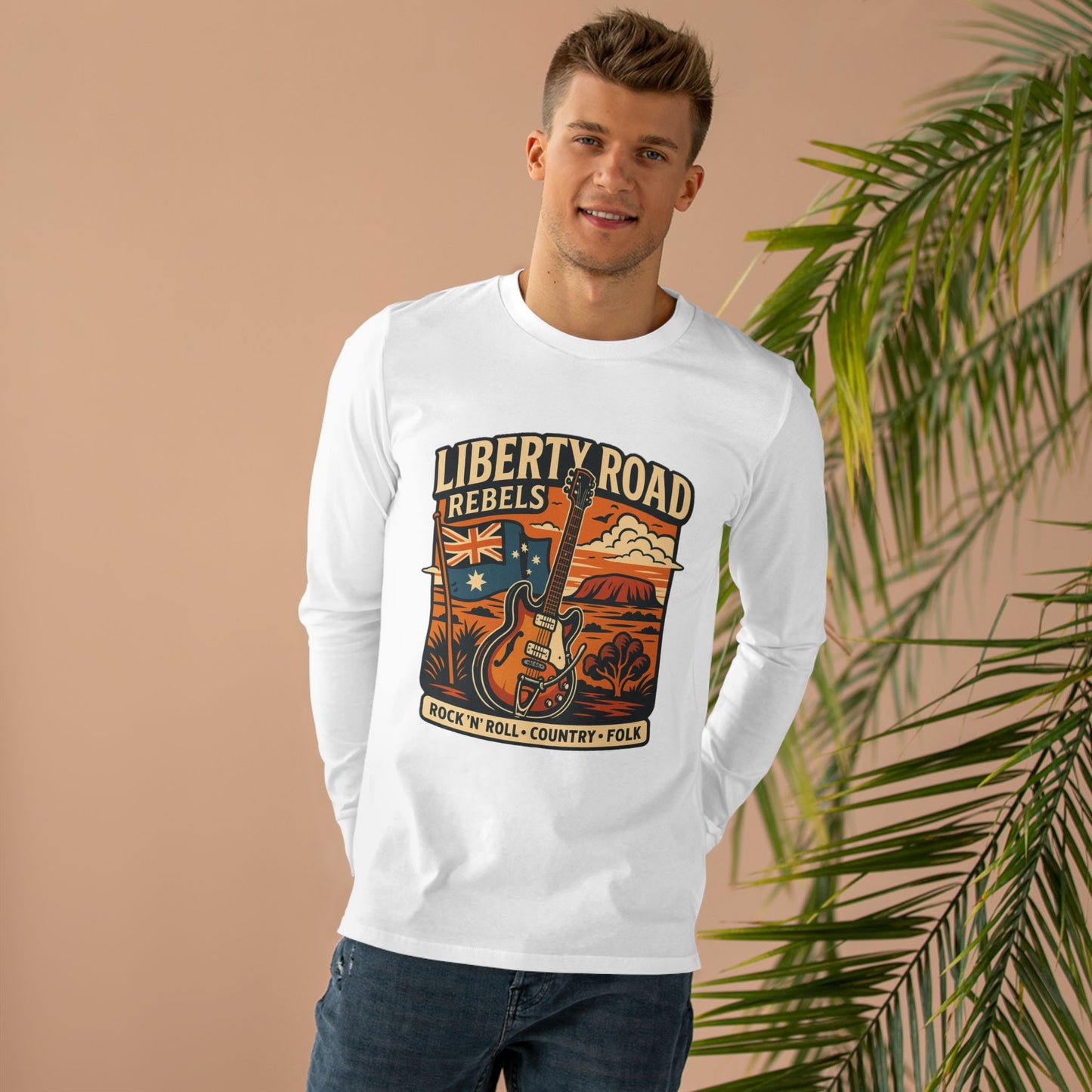 Liberty Road Rebels Australiana Long Sleeve Tee T-Shirt