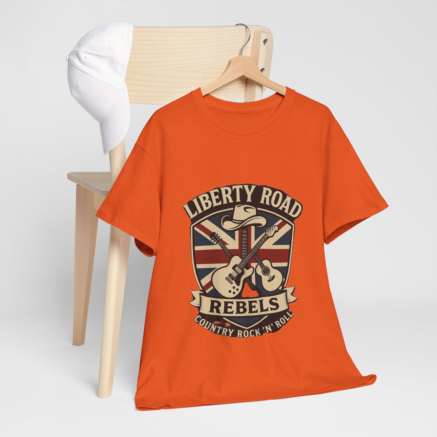Liberty Road Rebels Britannia Rock 'n' Roll Rebels Tee Unisex Heavy Cotton T-Shirt