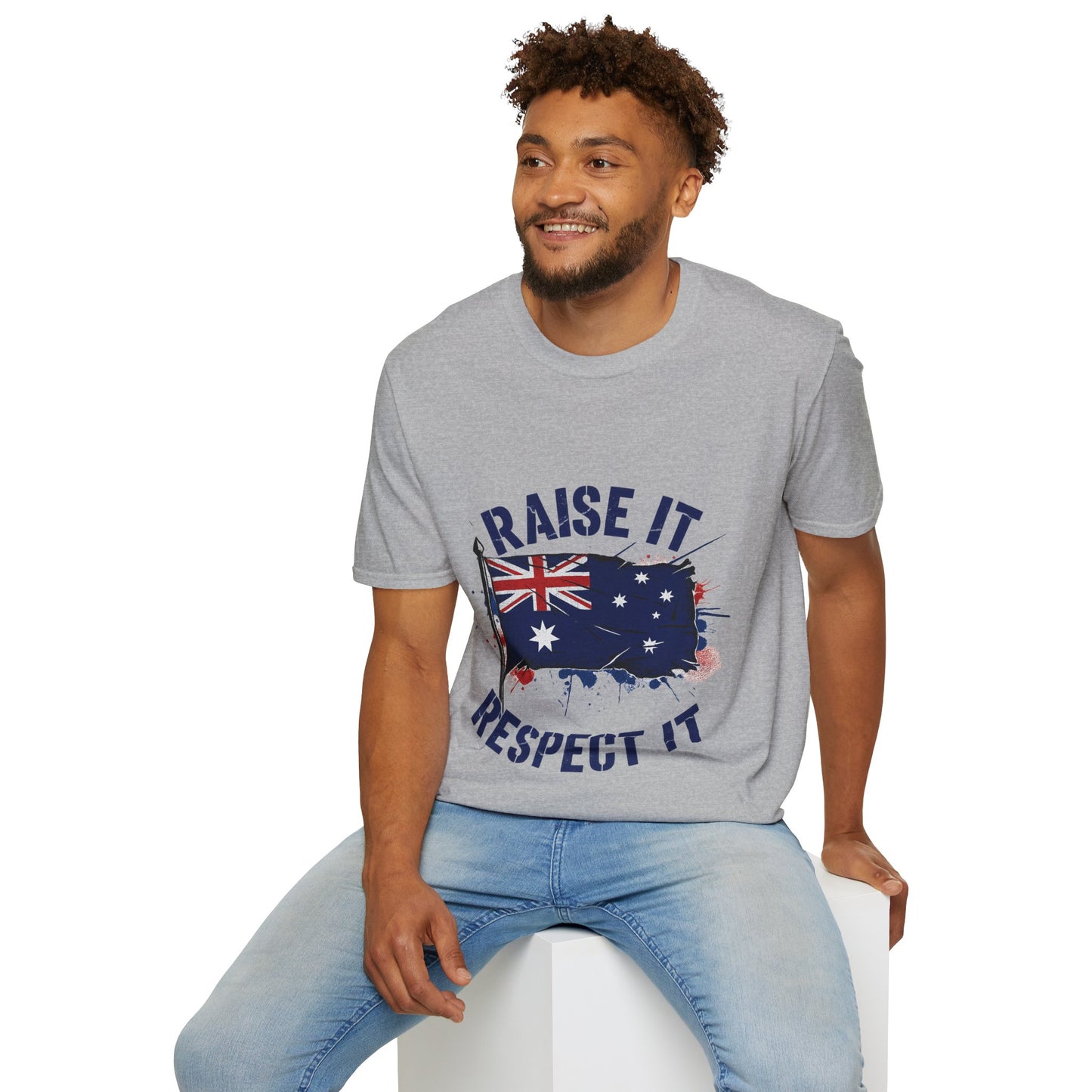 Raise It Respect It Australia Flag Unisex T-Shirt Tee