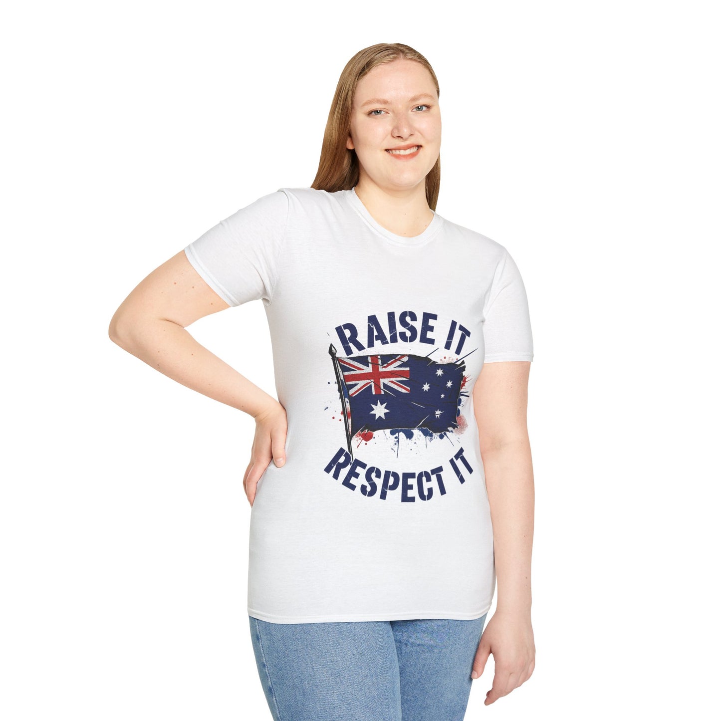 Raise It Respect It Australia Flag Unisex T-Shirt Tee