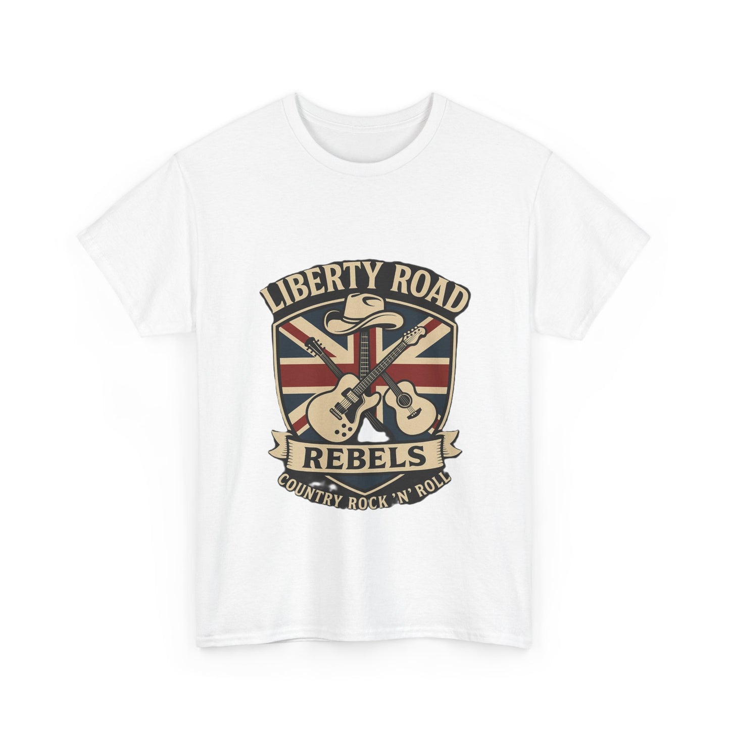 Liberty Road Rebels Britannia Rock 'n' Roll Rebels Tee Unisex Heavy Cotton T-Shirt
