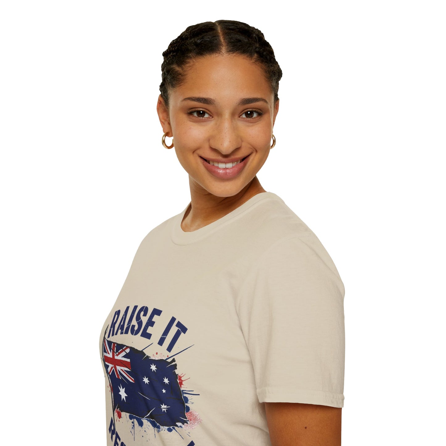 Raise It Respect It Australia Flag Unisex T-Shirt Tee