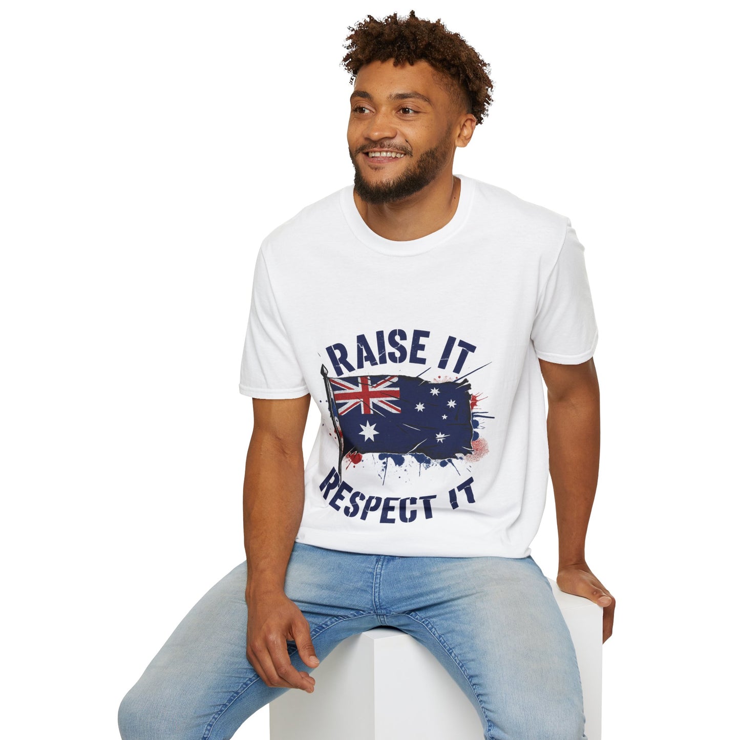Raise It Respect It Australia Flag Unisex T-Shirt Tee