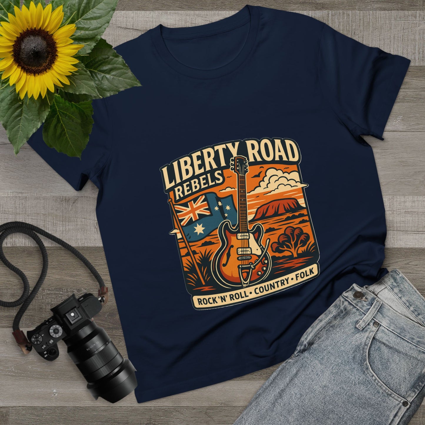 Liberty Road Rebels Vintage Australiana Rock 'n' Roll Tee T-Shirt