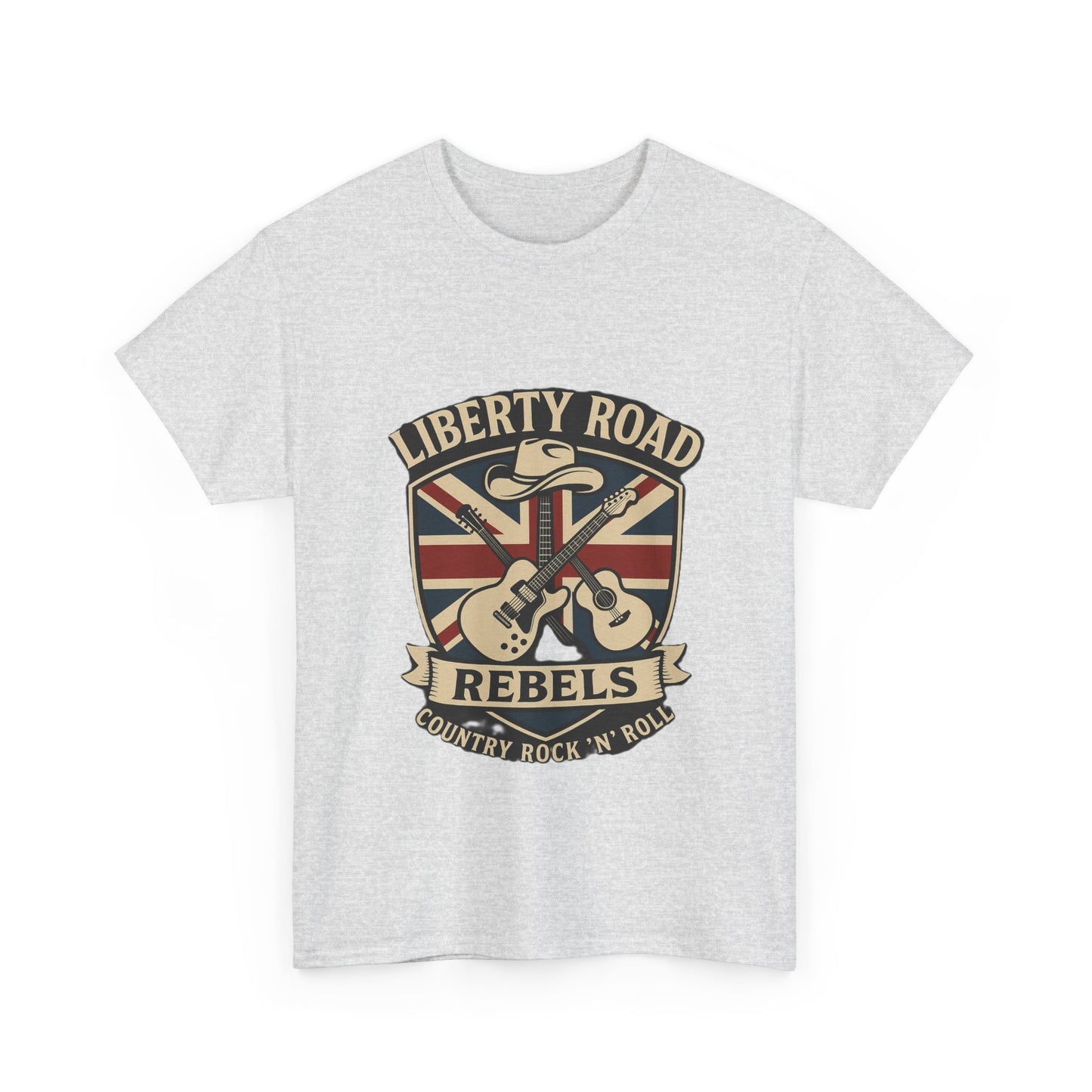 Liberty Road Rebels Britannia Rock 'n' Roll Rebels Tee Unisex Heavy Cotton T-Shirt