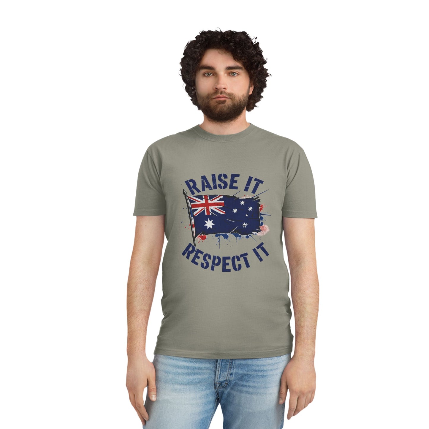 Raise It Respect It Australian Pride Unisex Faded T-Shirt