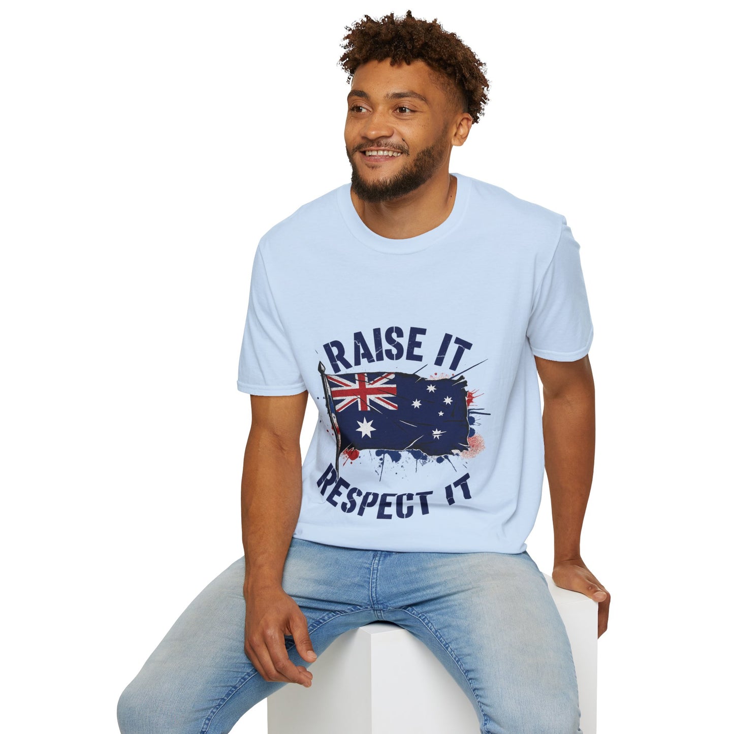 Raise It Respect It Australia Flag Unisex T-Shirt Tee