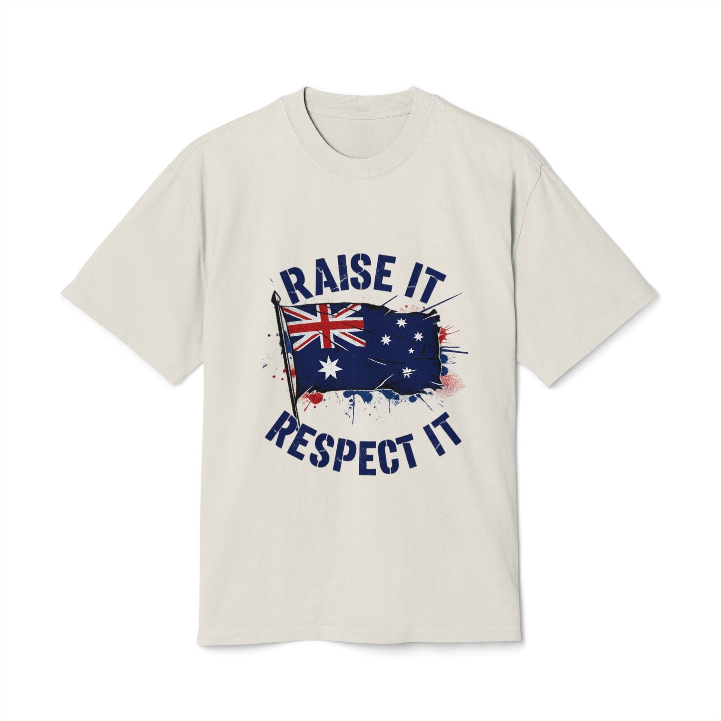 Raise It Respect It Australia Pride Unisex Heavy Faded Tee T-Shirt