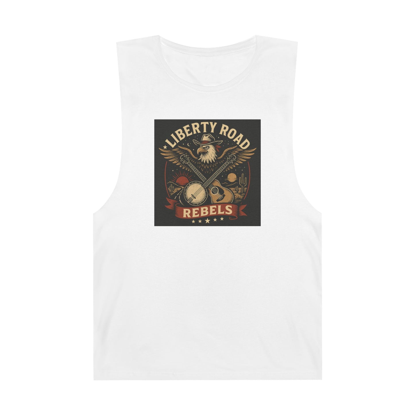 Liberty Road Rebels Vintage Americana Style Unisex Tank Top Singlet