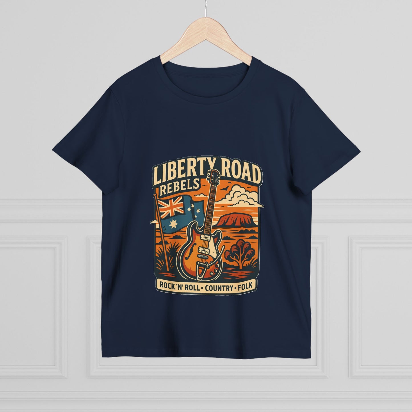 Liberty Road Rebels Vintage Australiana Rock 'n' Roll Tee T-Shirt