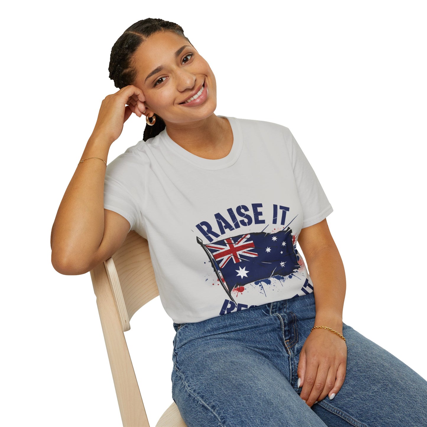 Raise It Respect It Australia Flag Unisex T-Shirt Tee