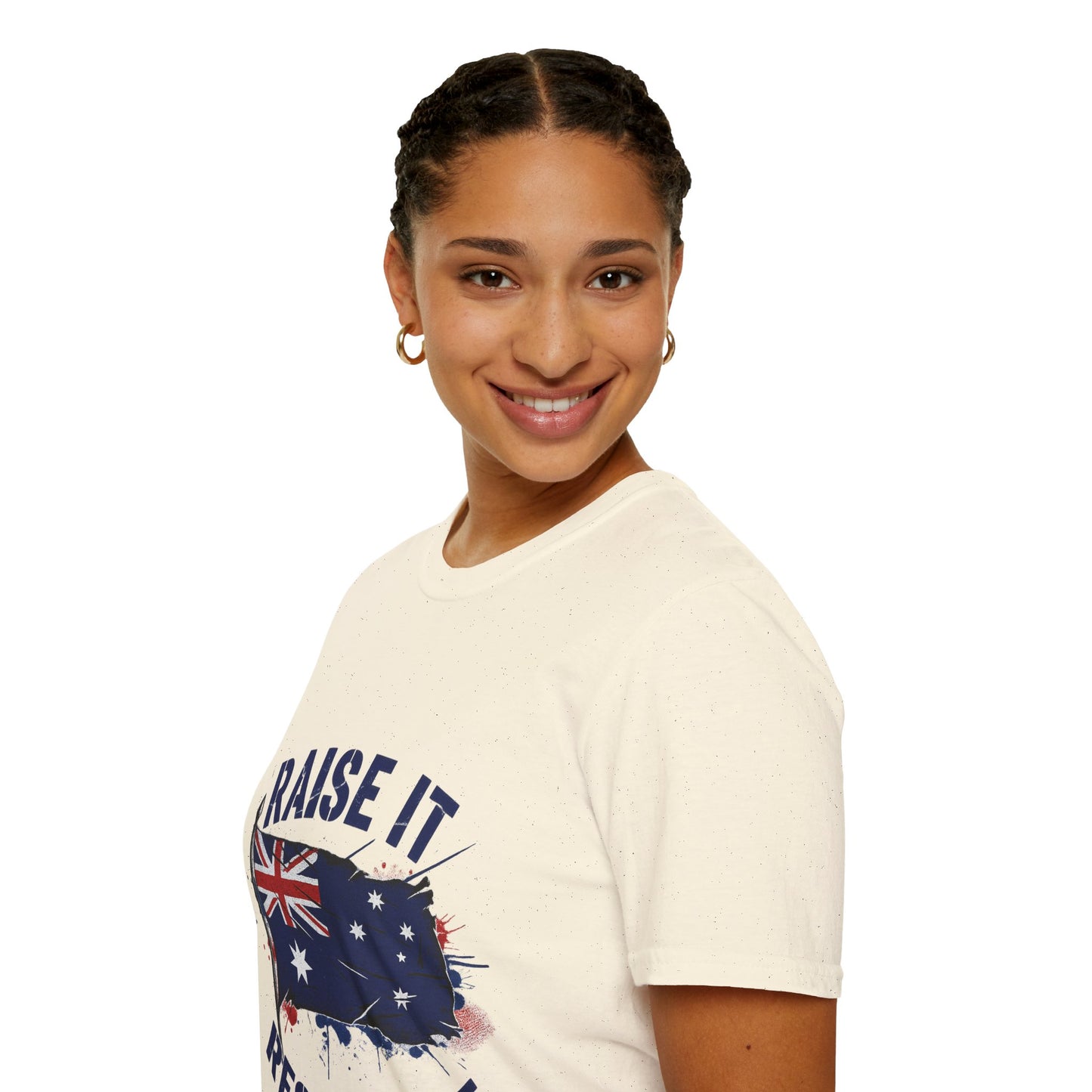 Raise It Respect It Australia Flag Unisex T-Shirt Tee
