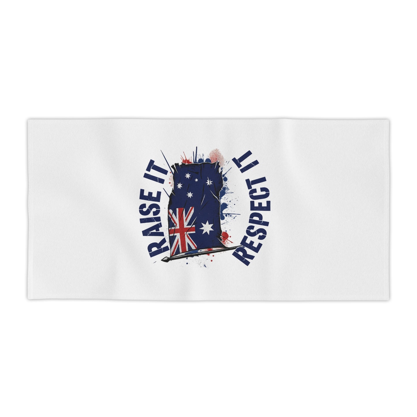 Raise It Respect it Australian Pride Beach Towels