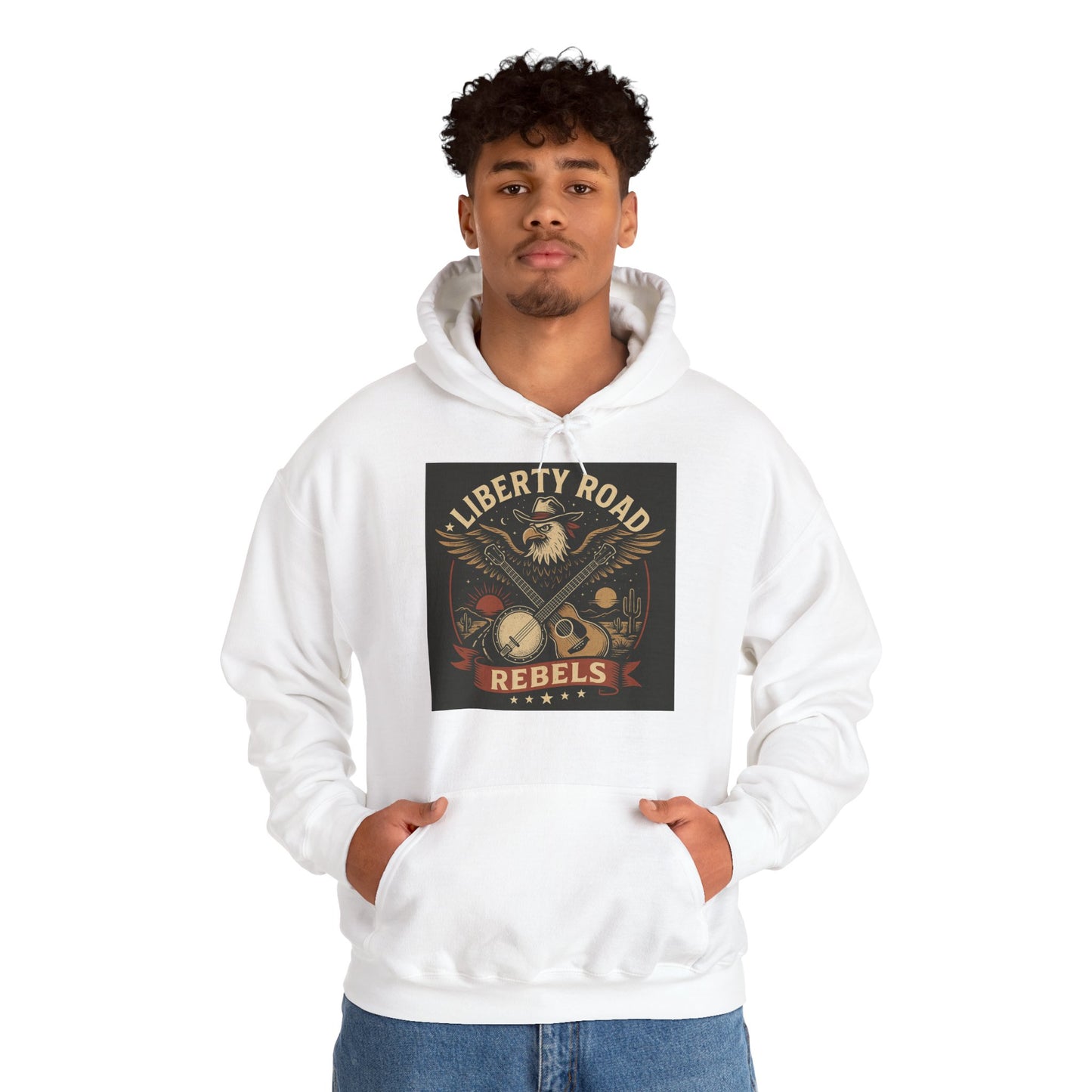 Liberty Road Rebels Vintage Americana Style Sweatshirt Unisex Hoodie