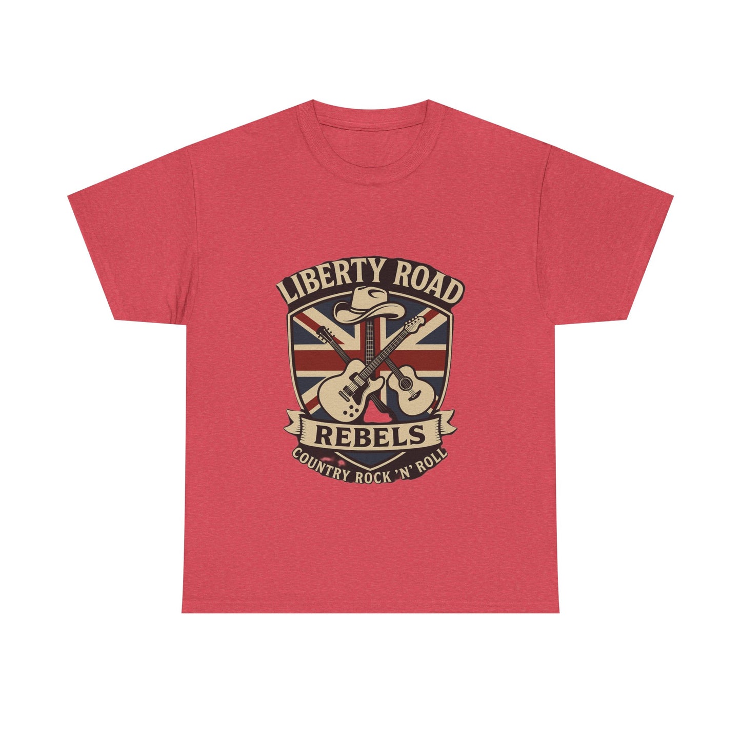 Liberty Road Rebels Britannia Rock 'n' Roll Rebels Tee Unisex Heavy Cotton T-Shirt