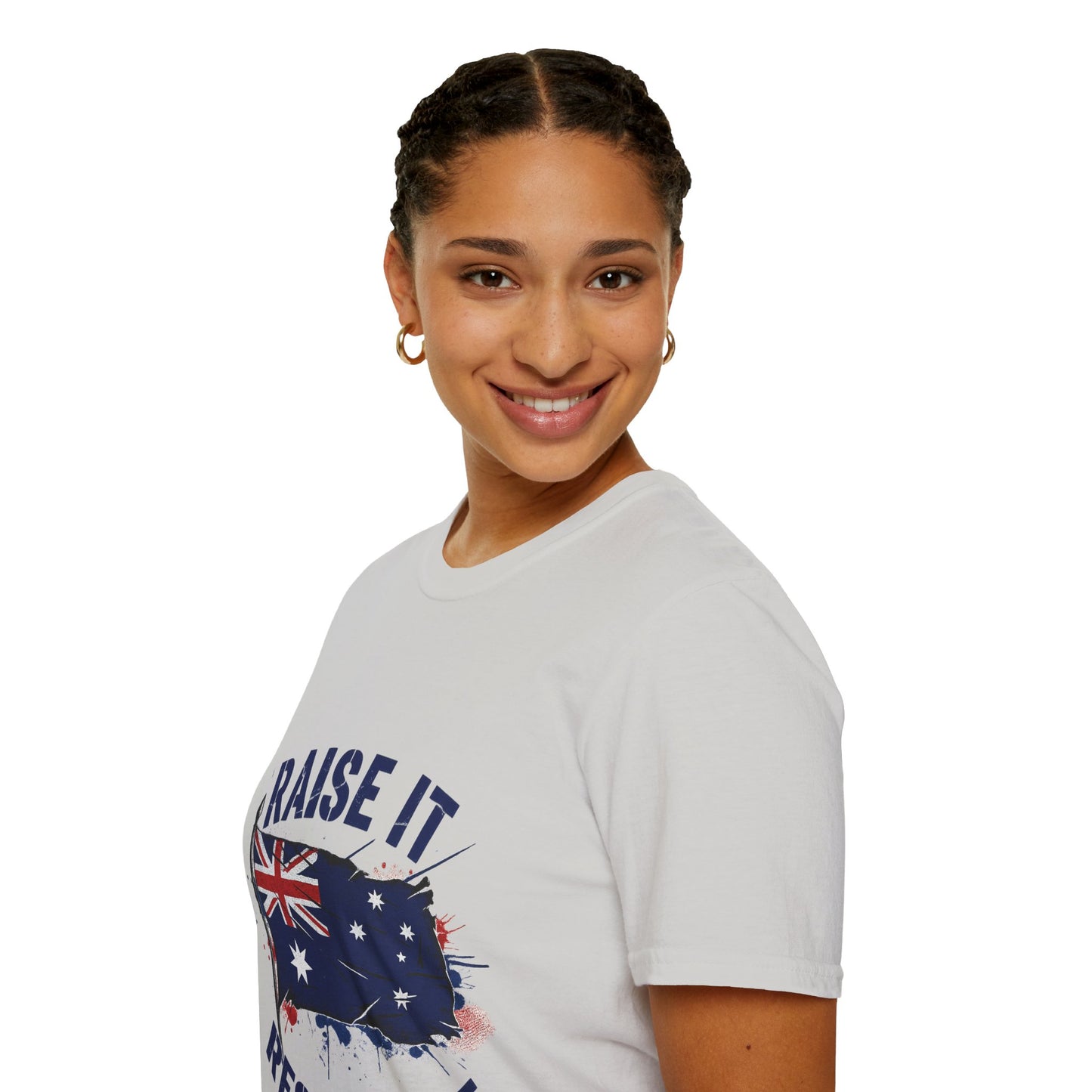 Raise It Respect It Australia Flag Unisex T-Shirt Tee